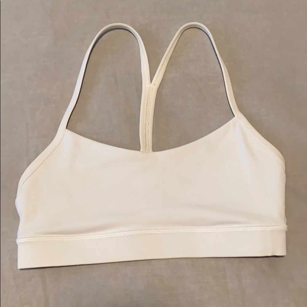 Lululemon Flow Y Bra - White Size 4